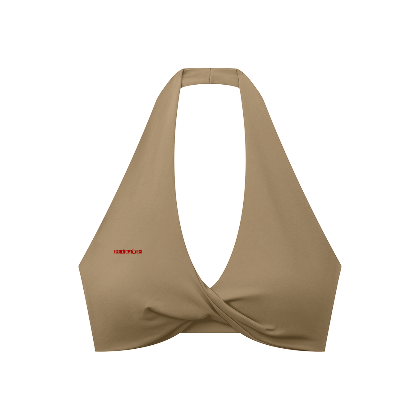 Women's Pleated Halter Sports Bra