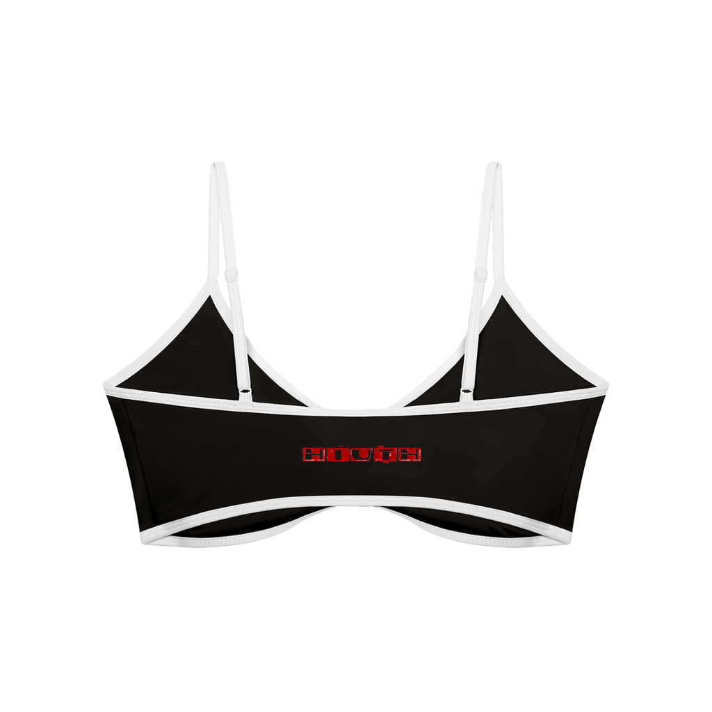 Women's Color Block Ruched V-Neck Sports Bra