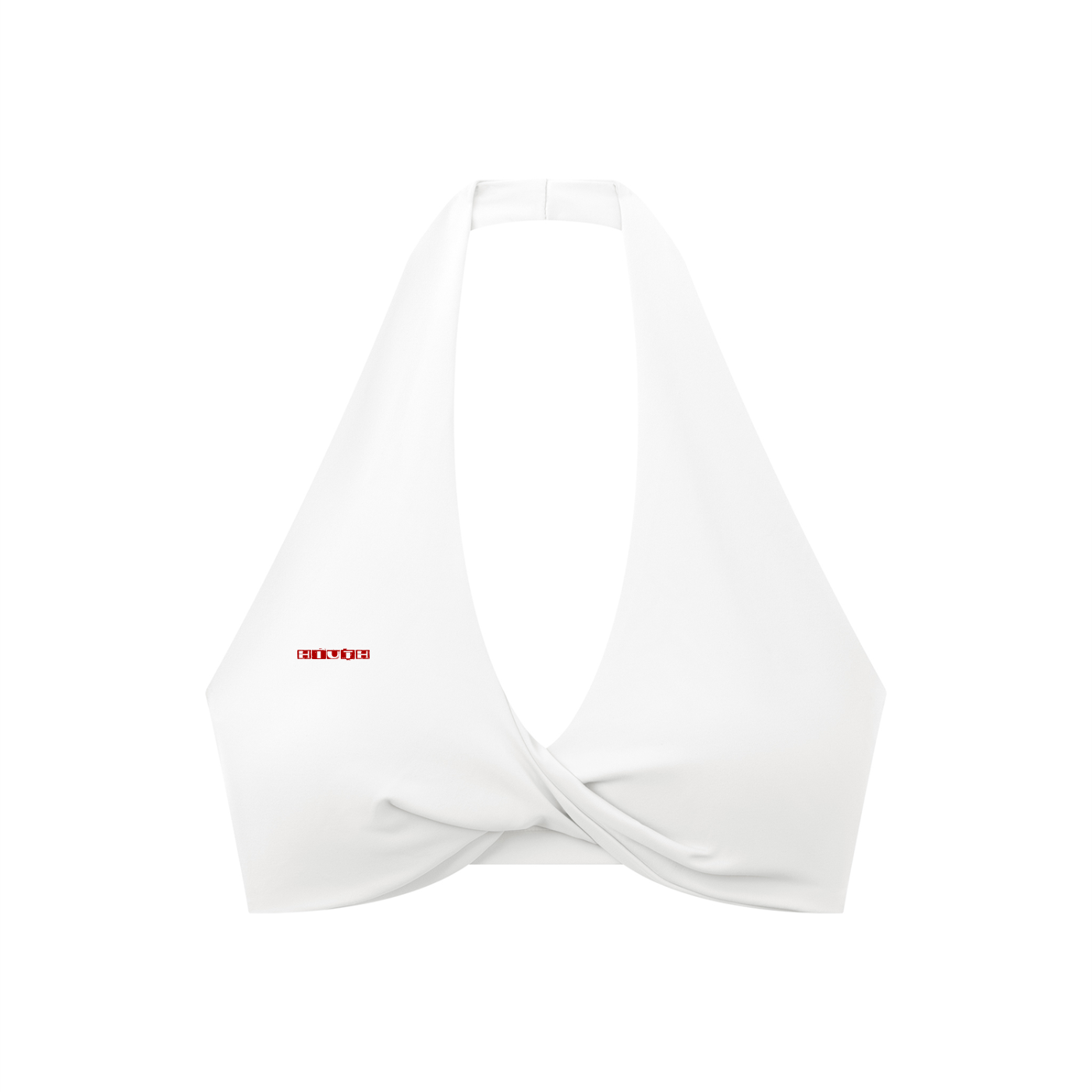 Women's Pleated Halter Sports Bra
