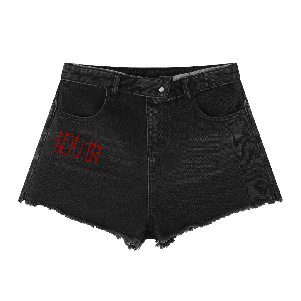 Women’s Vintage Wash High Rise Denim Shorts