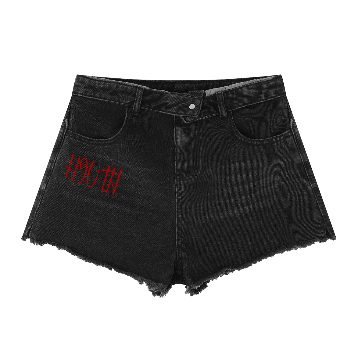 Women’s Vintage Wash High Rise Denim Shorts