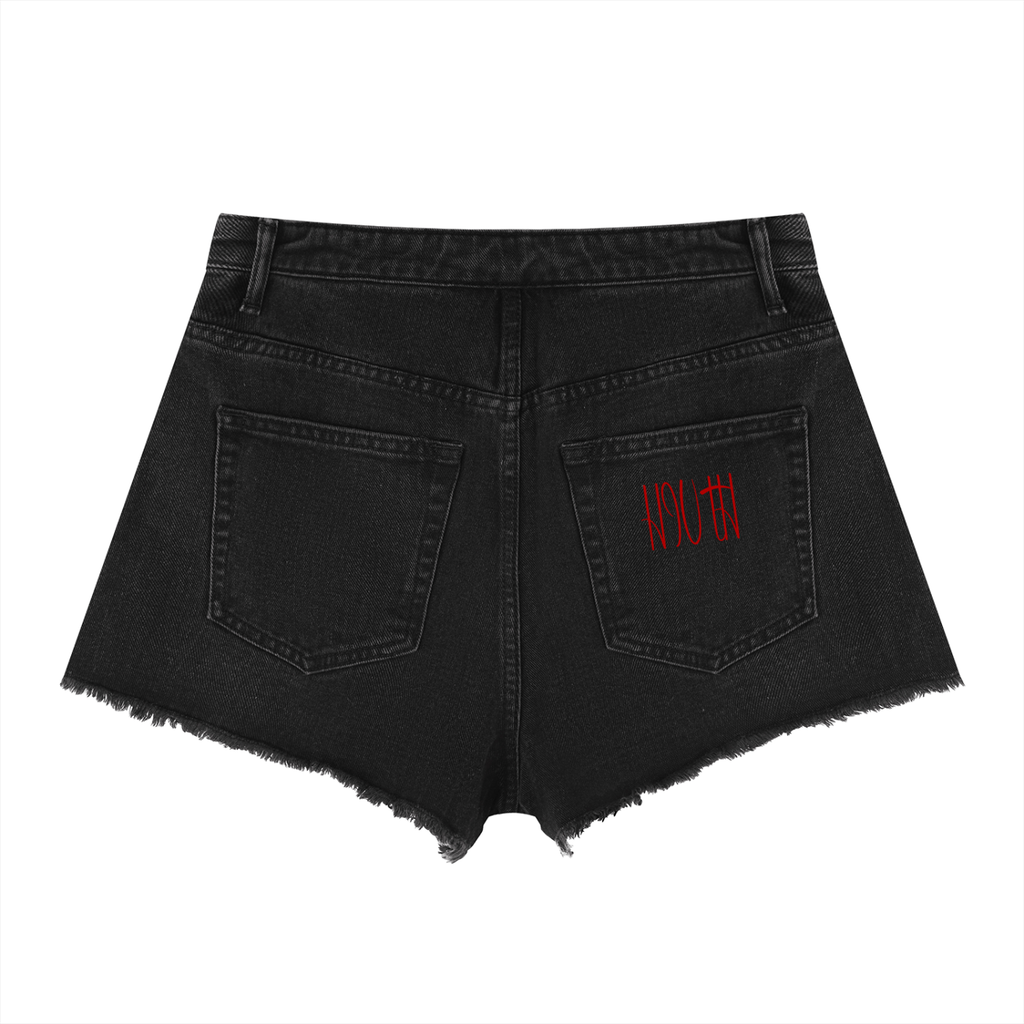 Women’s Vintage Wash High Rise Denim Shorts