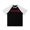 Contrast Raglan Sleeve Mesh T-Shirt