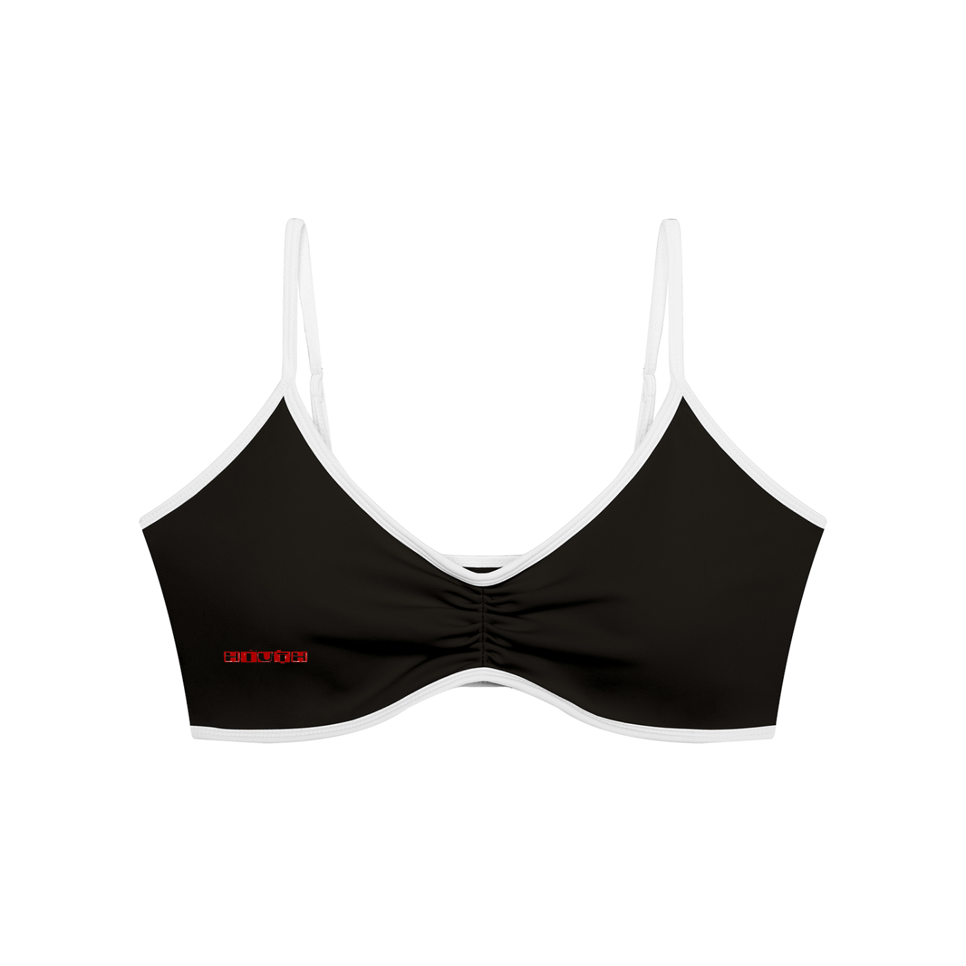 Women's Color Block Ruched V-Neck Sports Bra