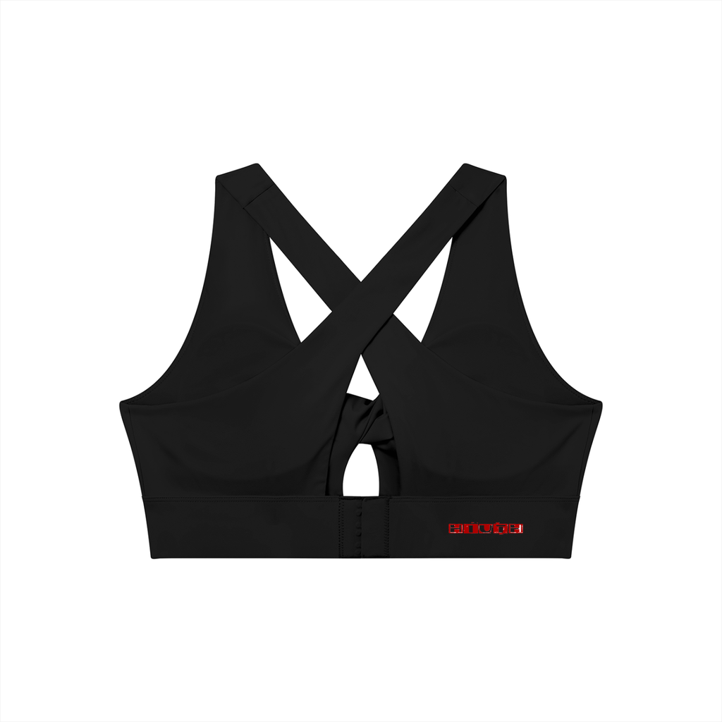 Women's Twist Front V-Neck Sports Bra